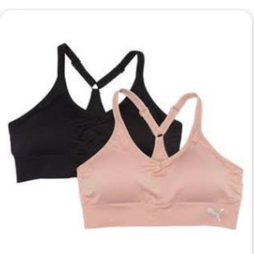 PUMA Seamless Y-Back Sports Bra - Pack of 2